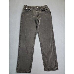 Vtg‎ Wrangler Jeans Mens 36x32 (33x30) Straight Black Fade Cotton High Rise USA